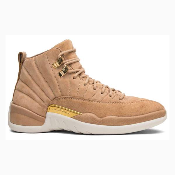 Nike Retro Vachetta Tan Basketsko Air Jordan 12 Dame Brune | JD-056SW