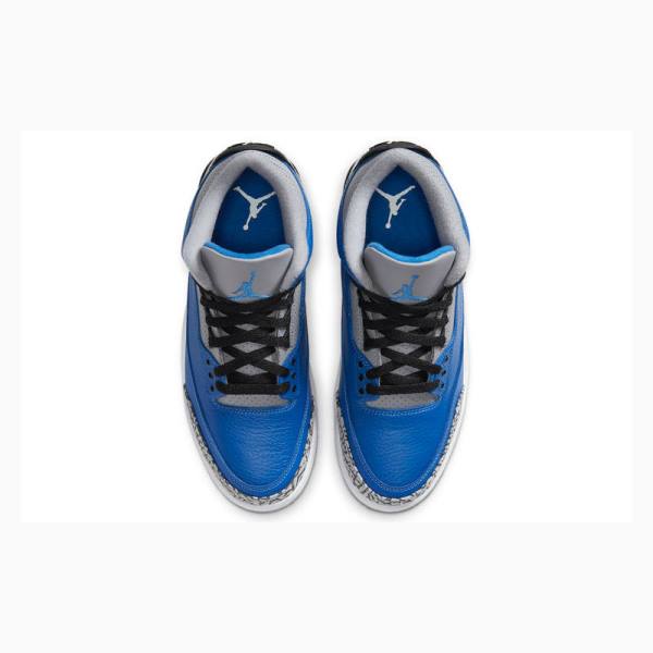 Nike Retro Varsity Royal Basketsko Air Jordan 3 Herre Blå Grå | JD-351ID