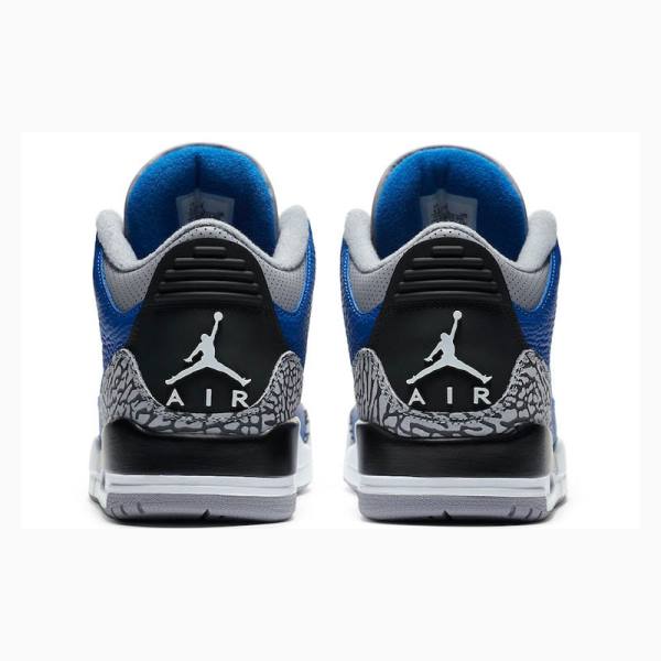 Nike Retro Varsity Royal Basketsko Air Jordan 3 Herre Blå Grå | JD-351ID