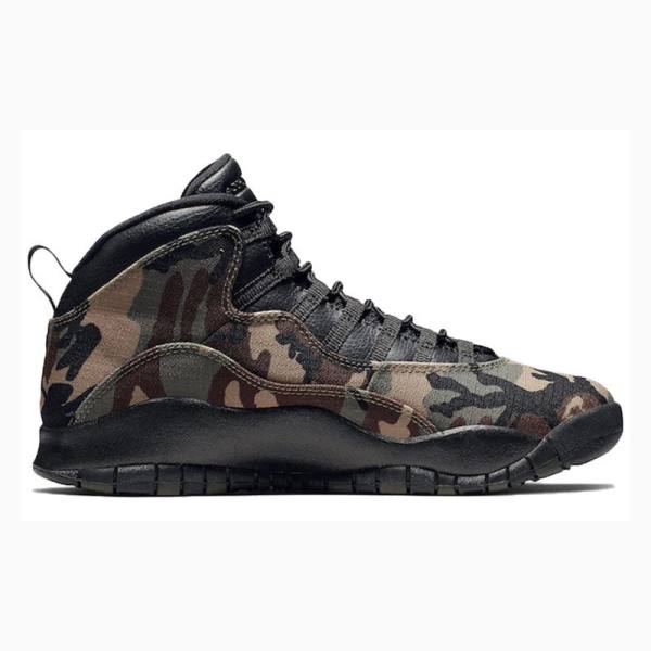 Nike Retro Woodland Camo Basketsko Air Jordan 10 Herre Brune Grønn | JD-346RP