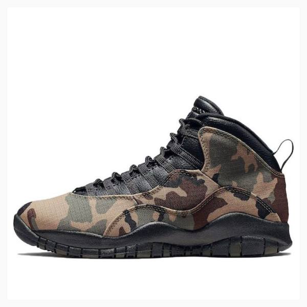 Nike Retro Woodland Camo Basketsko Air Jordan 10 Herre Brune Grønn | JD-346RP