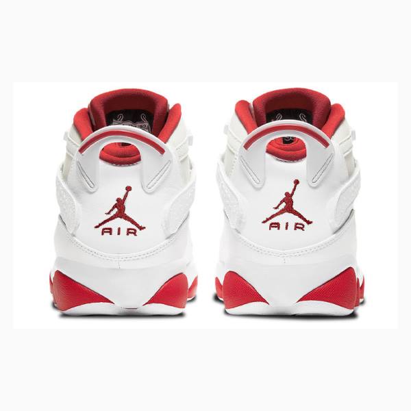 Nike Rings Hare Six Champions Basketsko Air Jordan 6 Herre Hvite Rød | JD-523NE