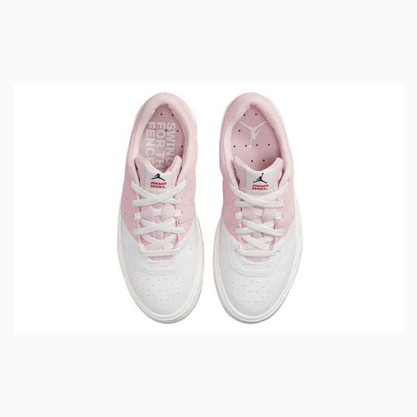 Nike Series ES Atmosphere Joggesko Air Jordan Dame Hvite Rosa | JD-186RM