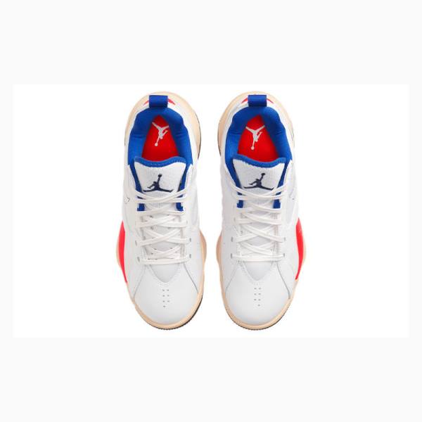 Nike Zoom 92 Ultramarine Basketsko Air Jordan Dame Hvite Blå Rød | JD-874YN