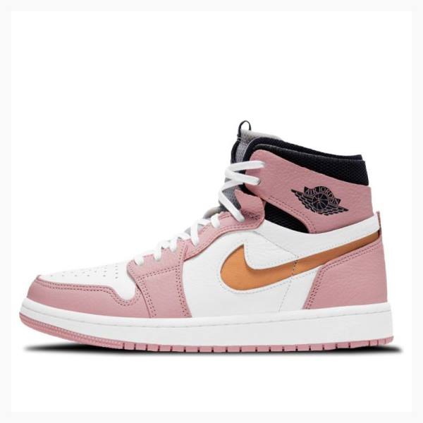 Nike Zoom Air CMFT Glaze Basketsko Air Jordan 1 Dame Rosa | JD-832JB