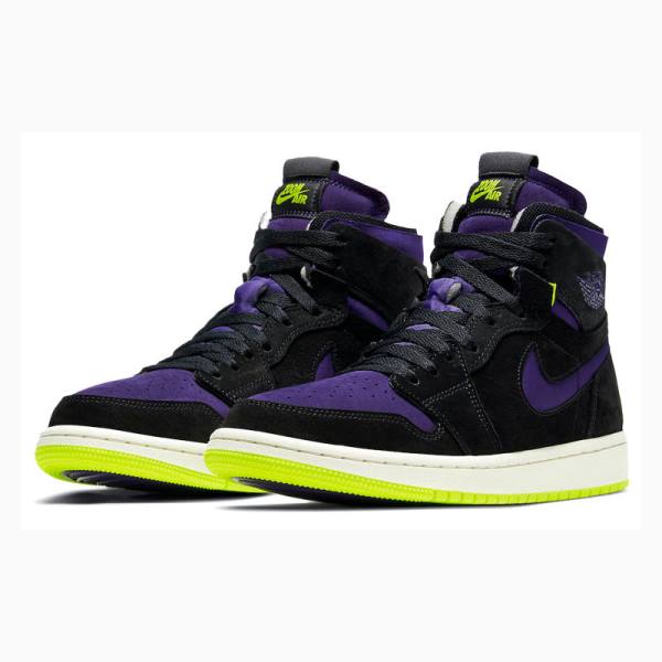 Nike Zoom Air CMFT Halloween Joggesko Air Jordan 1 Dame Lilla Svarte Grønn | JD-198LG