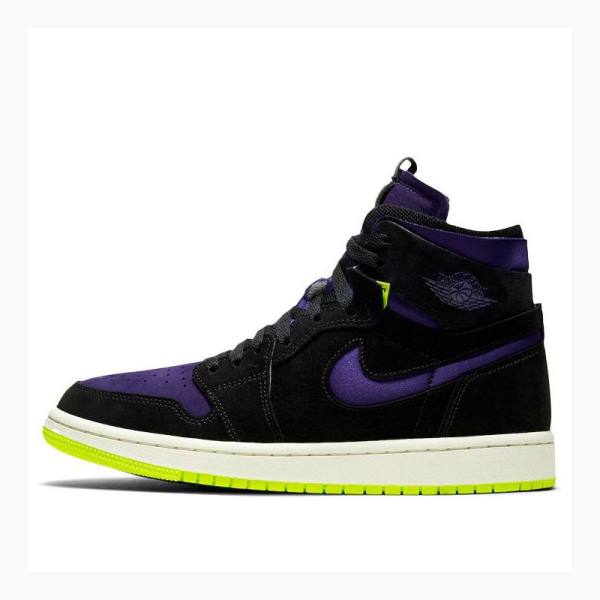 Nike Zoom Air CMFT Halloween Joggesko Air Jordan 1 Dame Lilla Svarte Grønn | JD-198LG