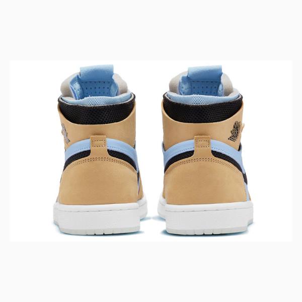 Nike Zoom Air CMFT 'Sesame' Basketsko Air Jordan 1 Dame Blå Beige | JD-172HV