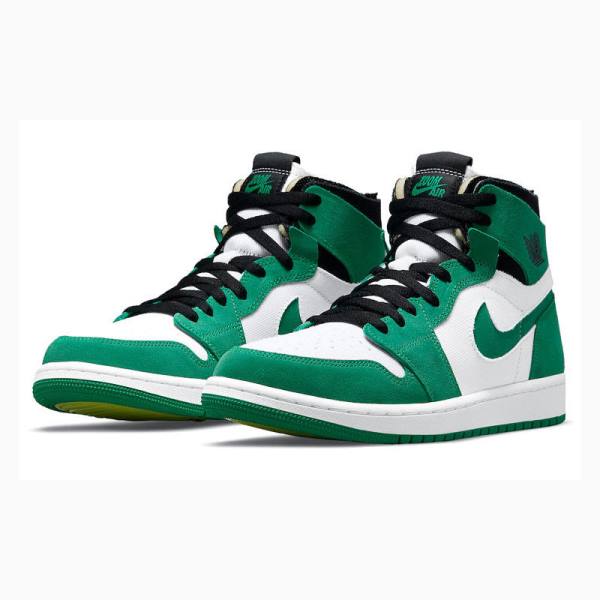 Nike Zoom Komfort ' Stadium Basketsko Air Jordan 1 Herre Grønn Hvite | JD-584ZQ